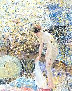 Frieseke, Frederick Carl Cherry Blossoms Sweden oil painting artist